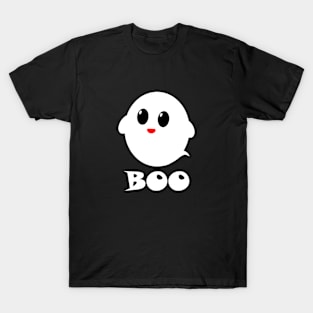 Boo Cute Ghost Design T-Shirt
